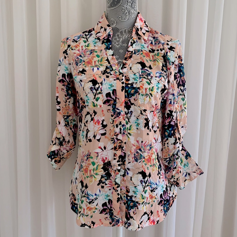 floral blouse